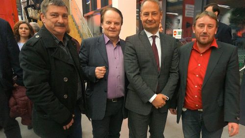 Hans Koller, Gerhard Daskiewicz, SPÖ Klubobmann Andreas Schieder, Klaus Höflsauer